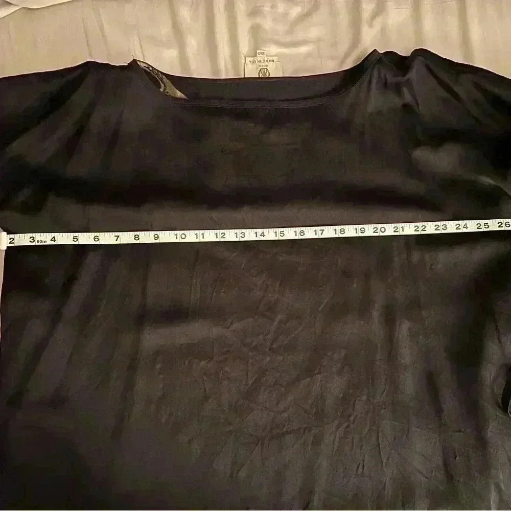 Koch Black silk with gold antler print - Sz - Med - Picture 8 of 8